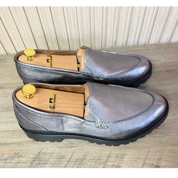 Caslon Millany Lug Sole Loafer Pewter Metallic Women’s Size 13M - Picture 14 of 15